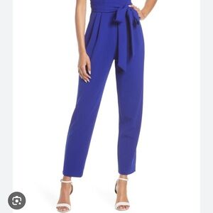 Eliza J Blue Jumpsuit Chic Design WORN ONCE